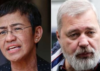 സമാധാനത്തിനുള്ള നോബല് പുരസ്കാരം പങ്കുവച്ച് മാധ്യമ പ്രവര്ത്തകര്