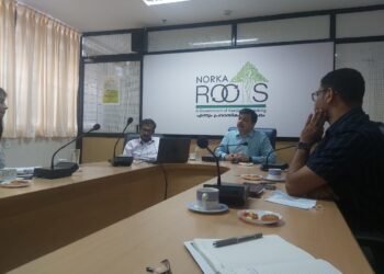 നാഷണല്‍ സ്‌കില്‍ ഡവലപ്‌മെന്റ് കോര്‍പ്പറേഷന്‍ പഠന സംഘം നോര്‍ക്ക റൂട്ട്‌സ് സന്ദര്‍ശിച്ചു.