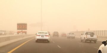 ഖത്തറിലുടനീളം ശക്തമായ പൊടിക്കാറ്റ്